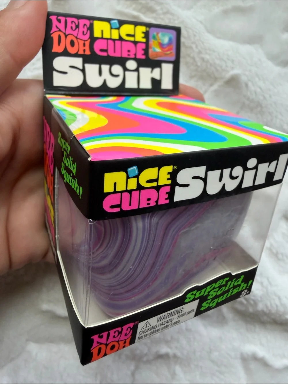 💗💜✨ **NIB – RARE NEEDOH NICE CUBE SWIRL PINK & PURPLE!** ✨💜💗